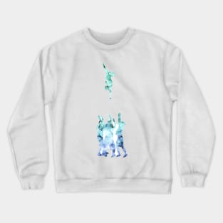 A cheer group stunting Crewneck Sweatshirt